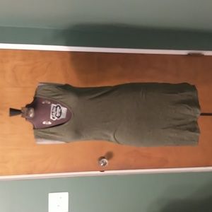 Madewell olive green jersey tank dress xxs